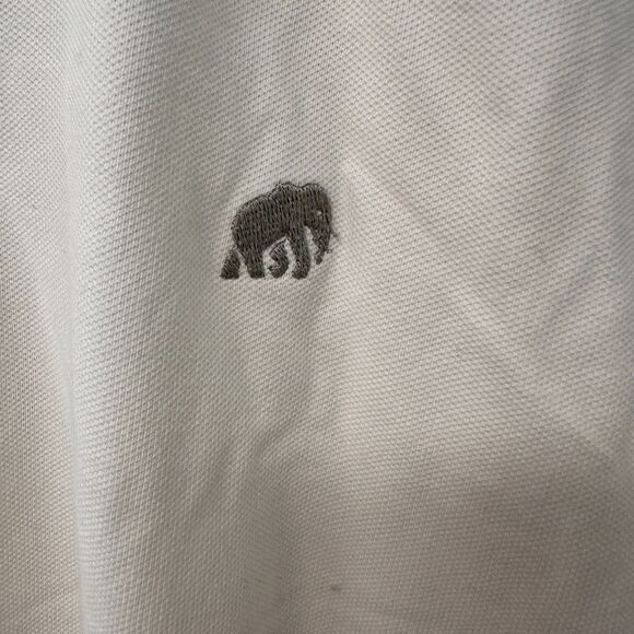 Banana Republic Men Polo Grey Elephant Collar Shirt Size XL small stain on front - Picture 3 of 7